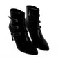 Triple Buckle Stiletto Heel Ankle Boots