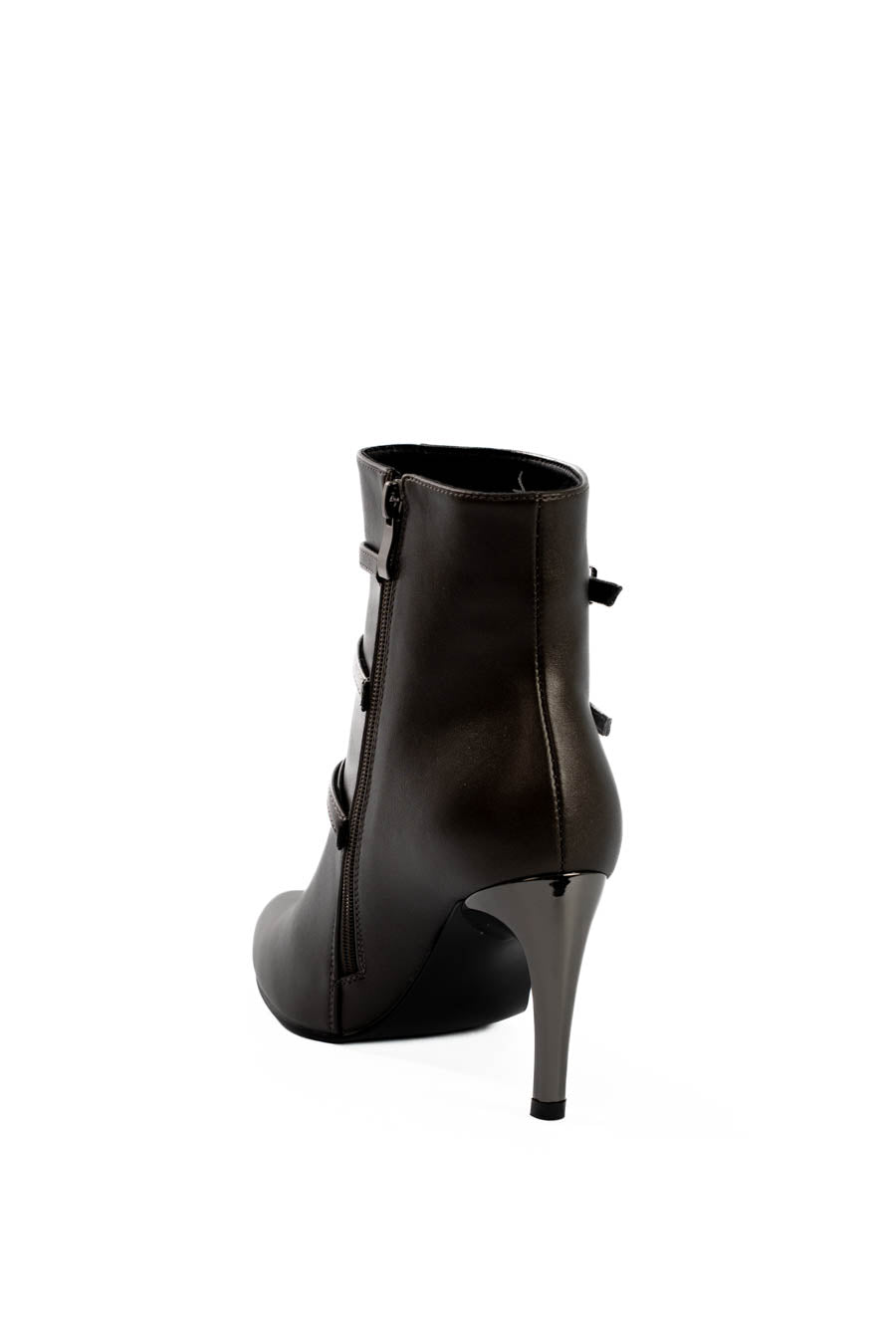 Triple Buckle Stiletto Heel Ankle Boots