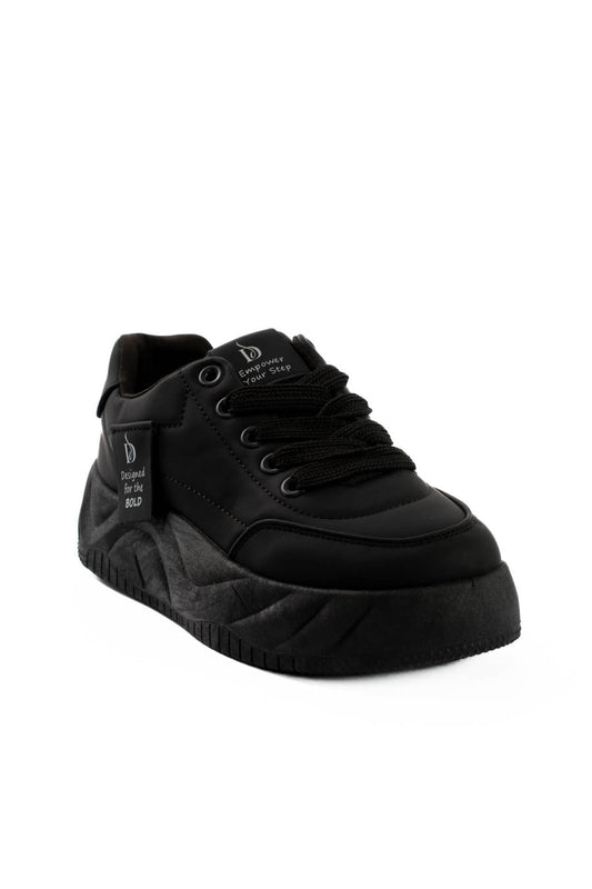 Platform Lace-Up Sneaker Style