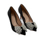 Satin Embellished Stiletto Heels