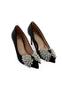 Satin Embellished Stiletto Heels