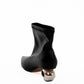 Metallic Front Sculpted Heel Boots