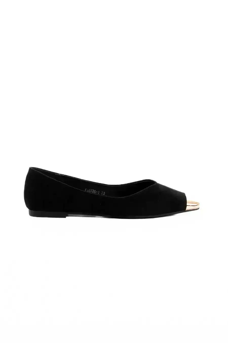 Suede Metallic Toe Flats Design