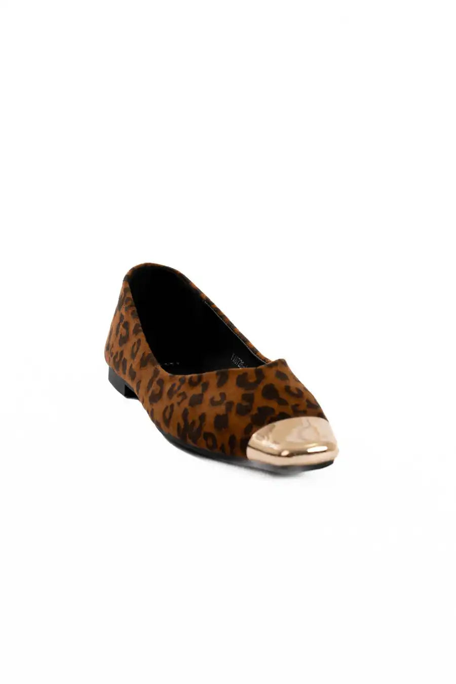 Suede Metallic Toe Flats Design