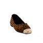 Suede Metallic Toe Flats Design