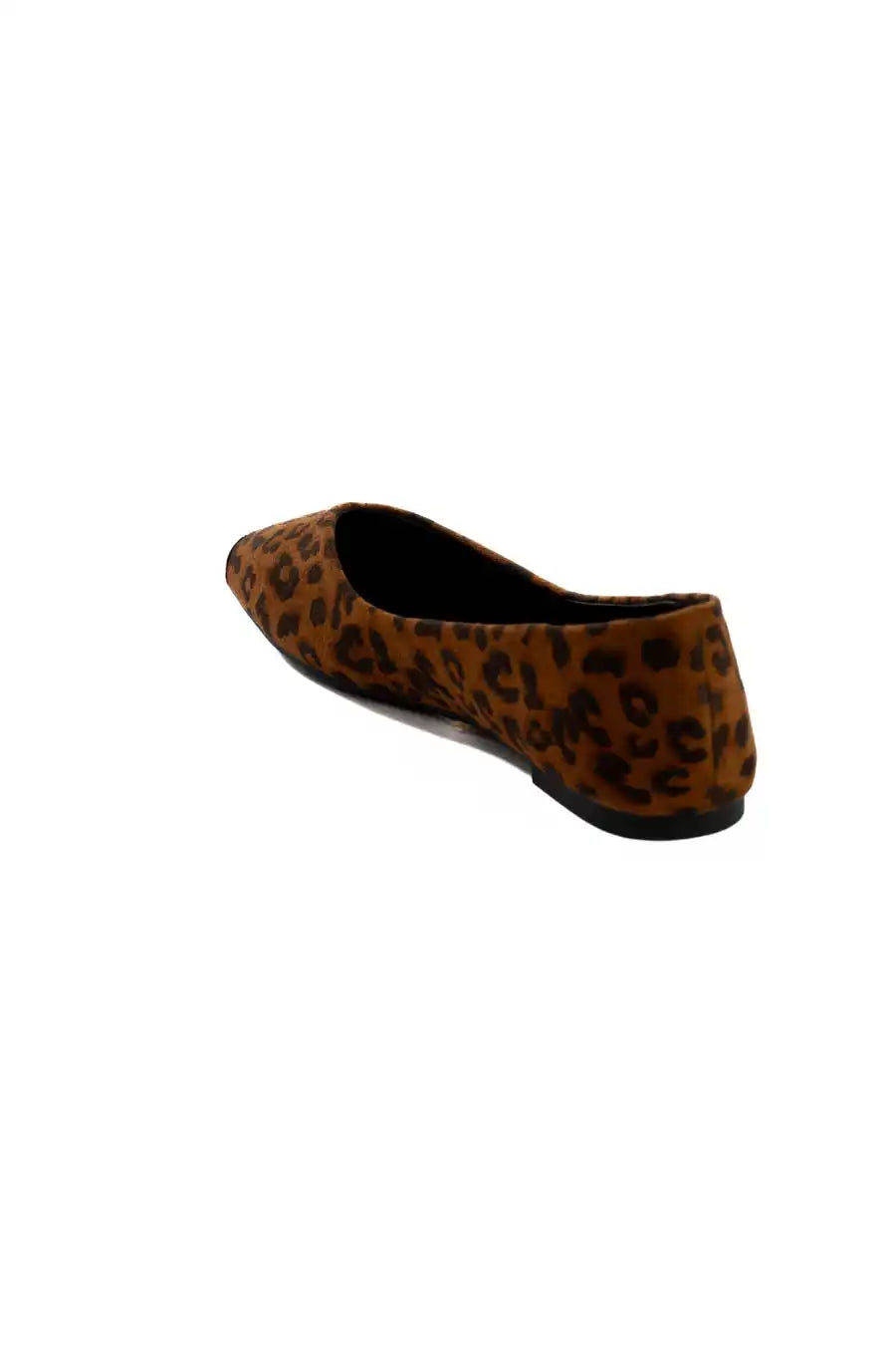Suede Metallic Toe Flats Design