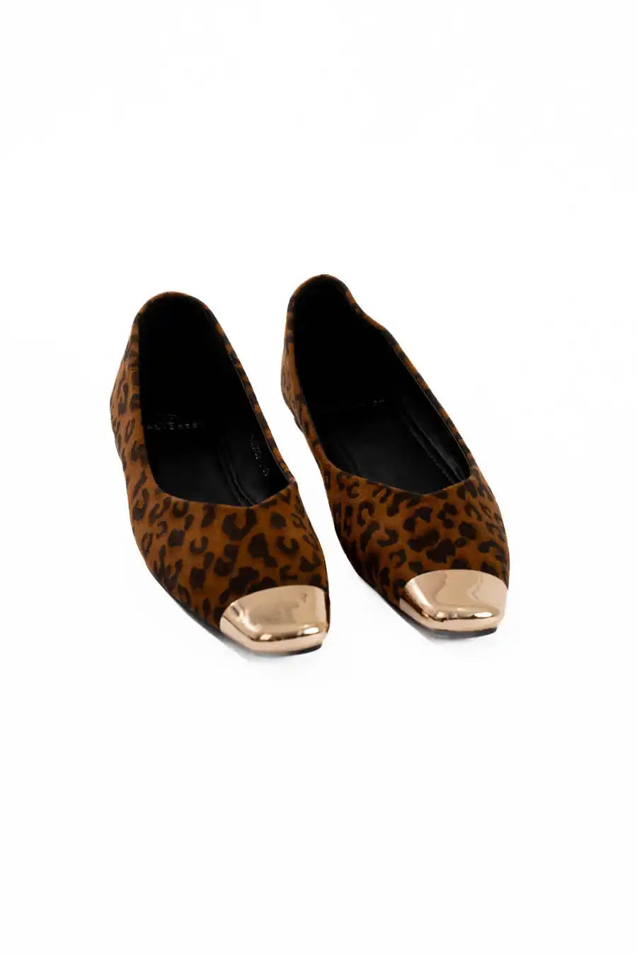 Suede Metallic Toe Flats Design