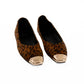 Suede Metallic Toe Flats Design