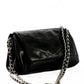 Black Chain-Handle Shoulder Bag