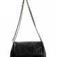 Black Chain-Handle Shoulder Bag