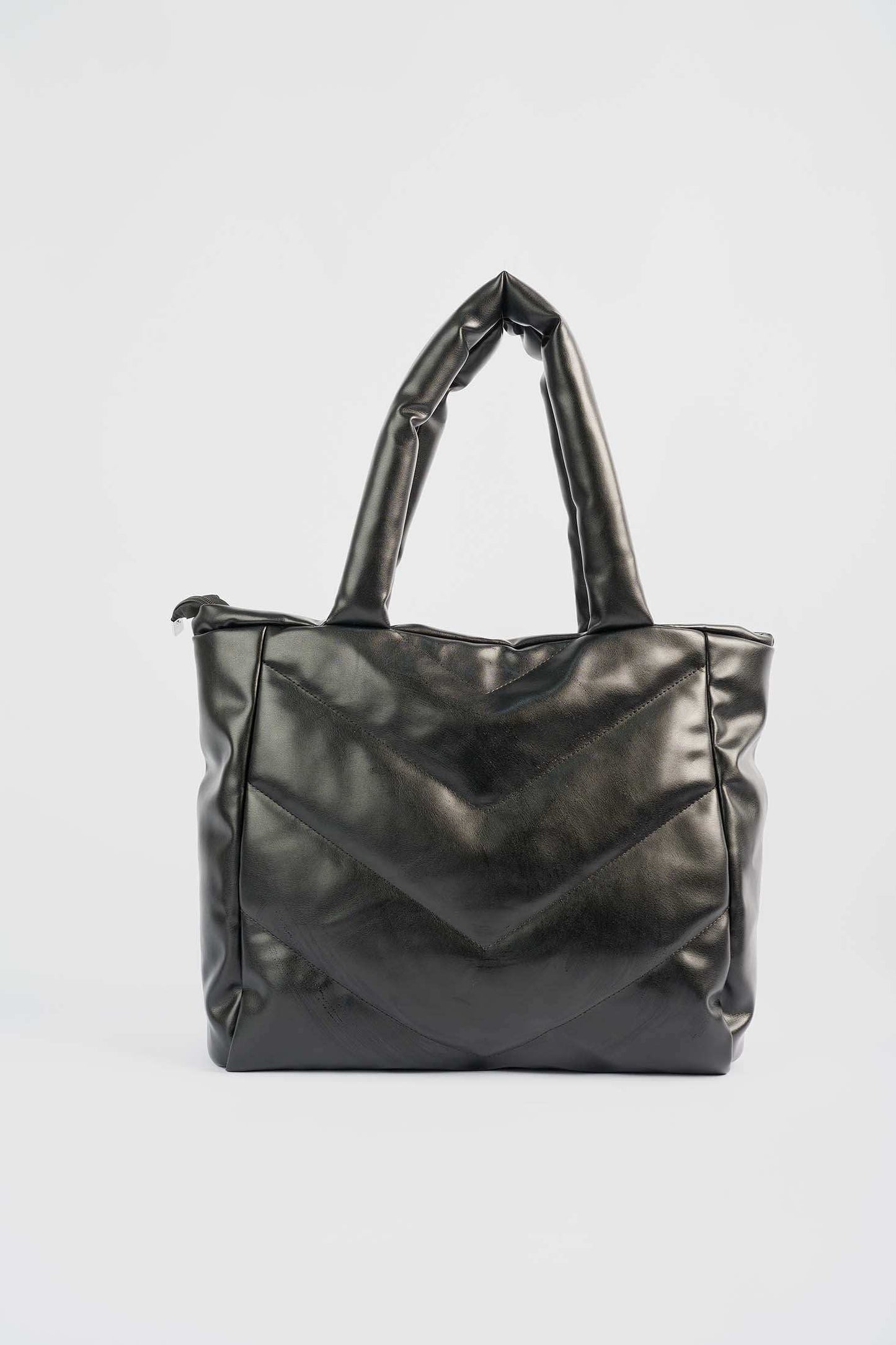 Midnight Quilted Oversized Tote