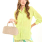 Elegant Crocodile Pattern Mini Handbag