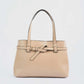 Textured Shoulder-Bag with Decorative Belt