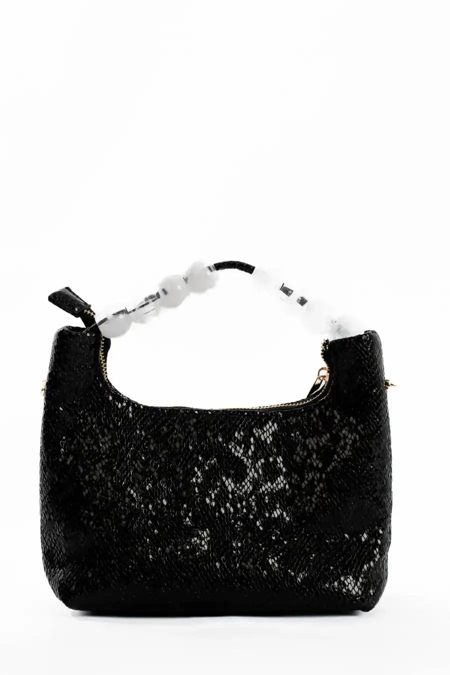 Shiny Reptile Pattern Evening Mini Bag