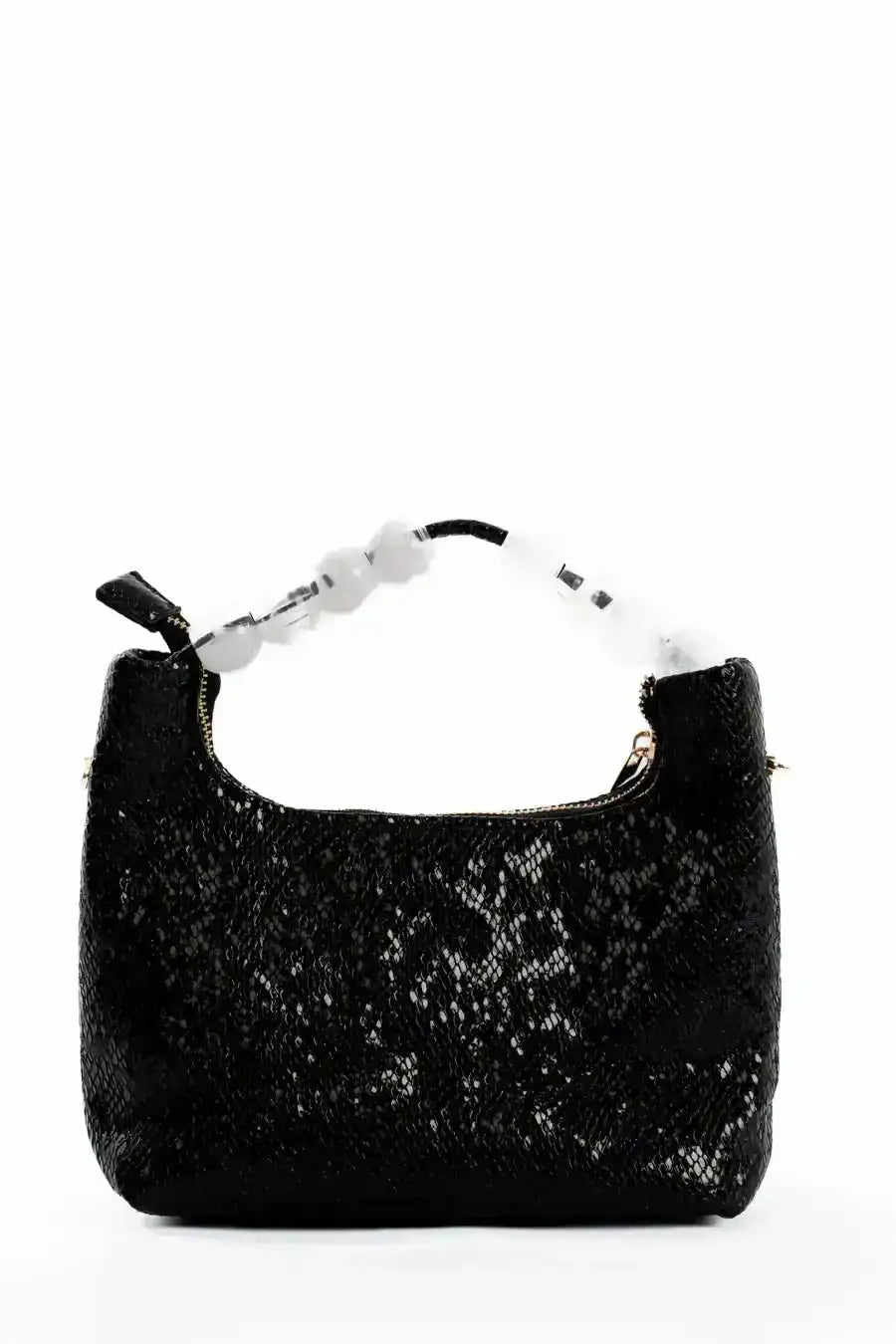 Shiny Reptile Pattern Evening Mini Bag
