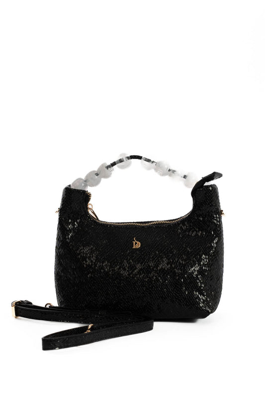 Shiny Reptile Pattern Evening Mini Bag