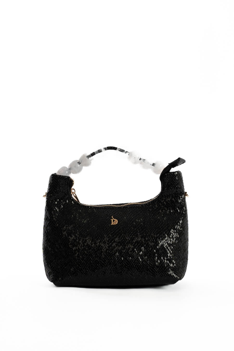 Shiny Reptile Pattern Evening Mini Bag