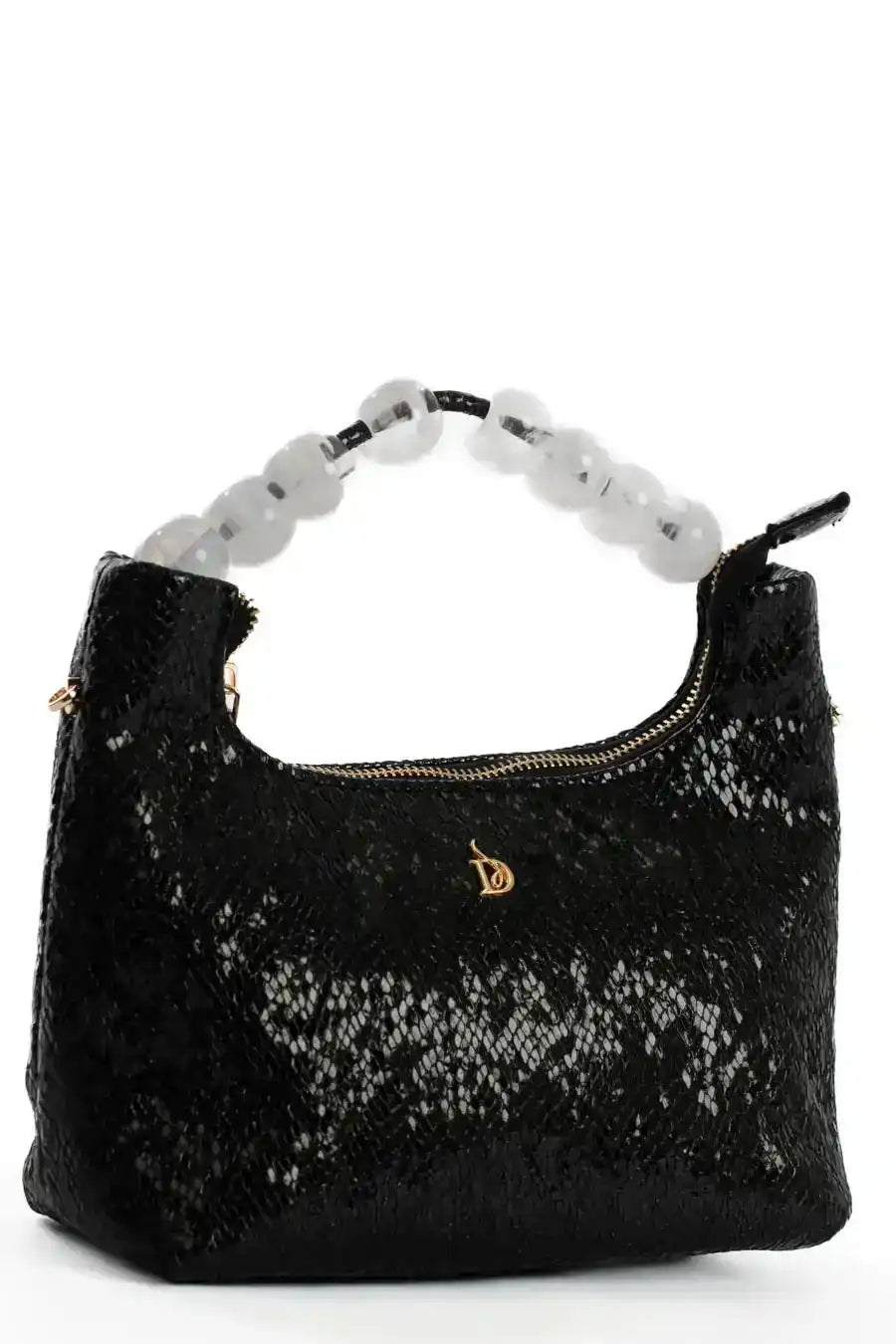 Shiny Reptile Pattern Evening Mini Bag