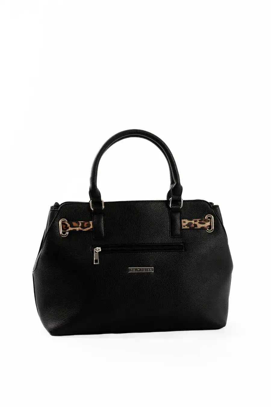 Everyday Handbag with Decorative Leopard Strap