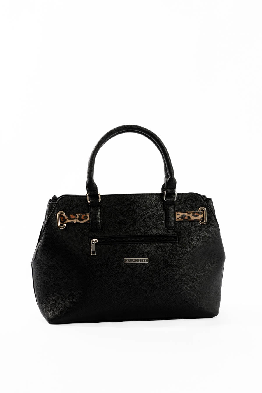 Everyday Handbag with Decorative Leopard Strap