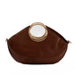 Chestnut Ring-Handle Clutch