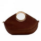 Chestnut Ring-Handle Clutch