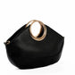 Midnight Ring-Handle Clutch