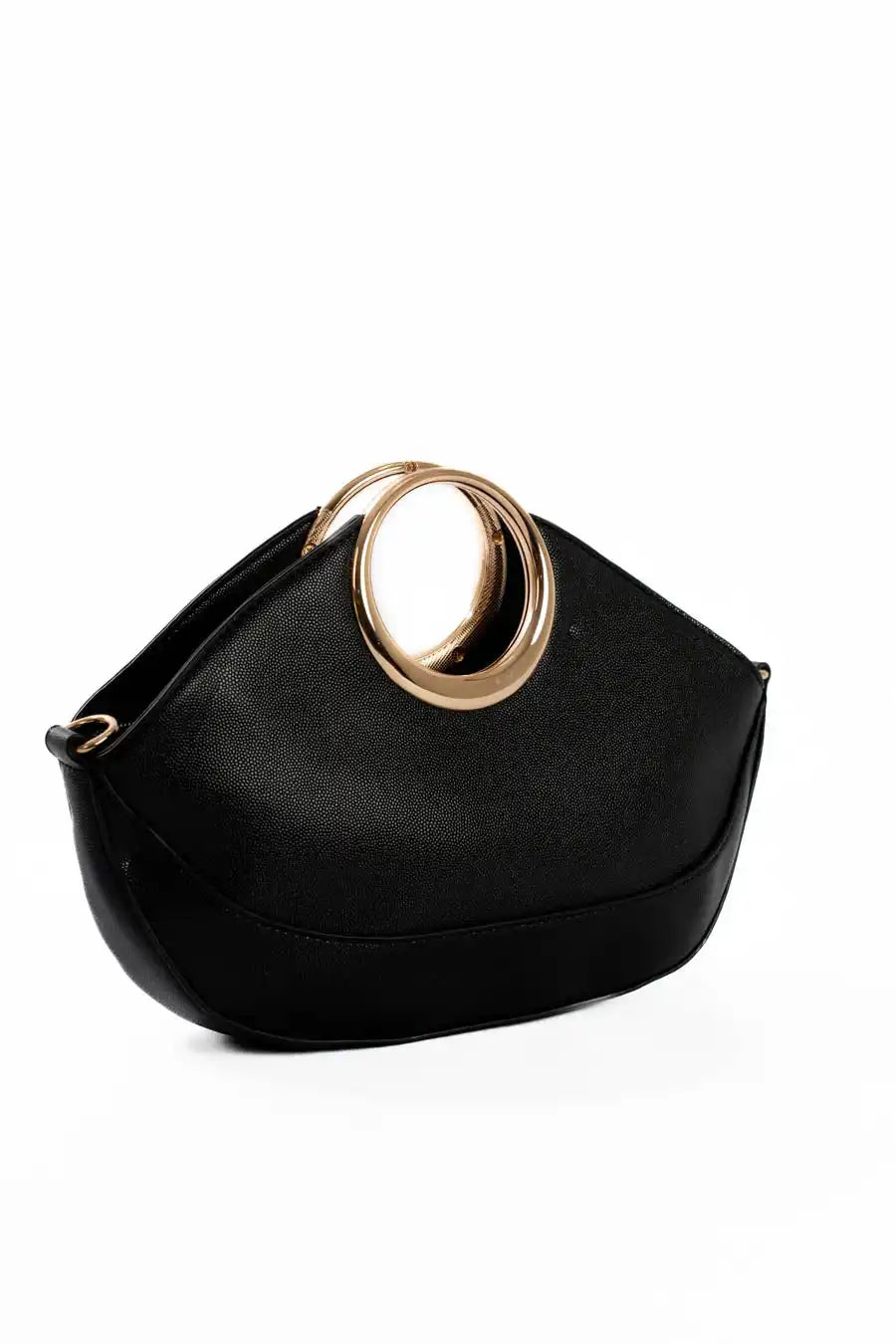 Midnight Ring-Handle Clutch