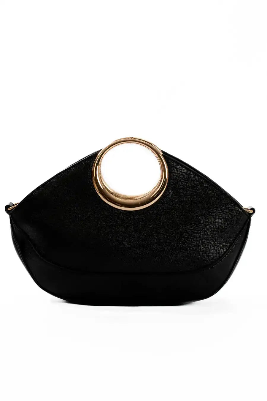 Midnight Ring-Handle Clutch