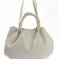Women’s White Textured Shoulder Bag