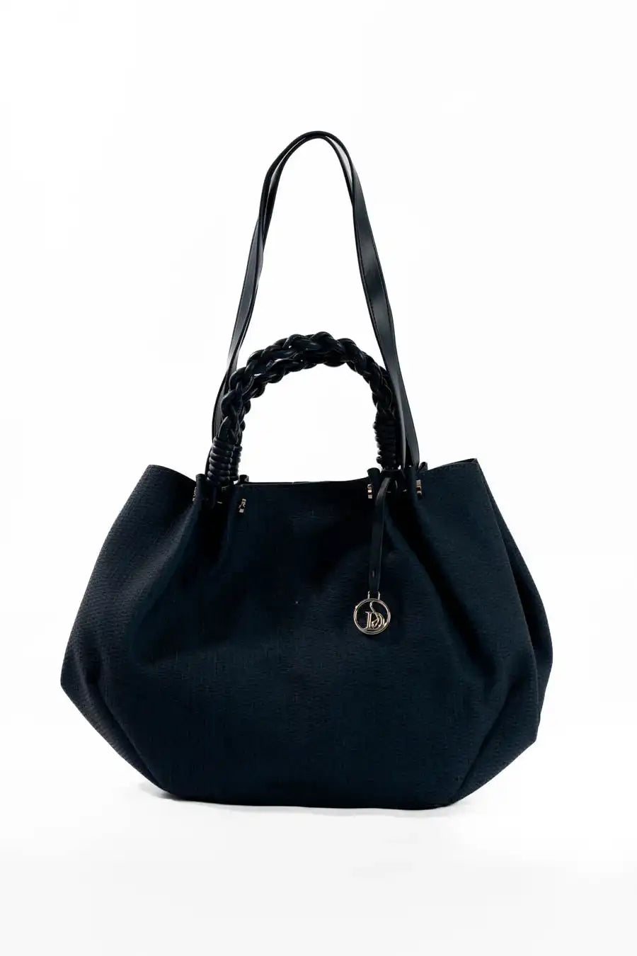 Midnight Braided Shoulder Bag