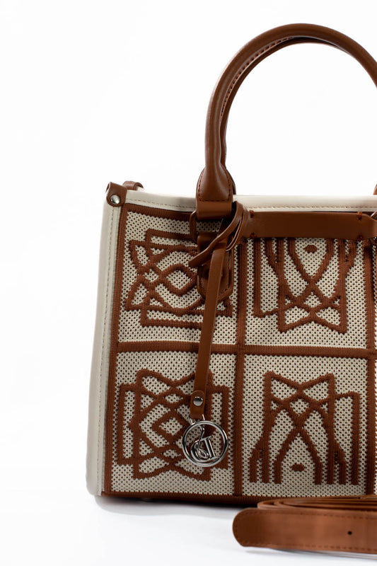 Embroidered Elegant Crochet Handbag