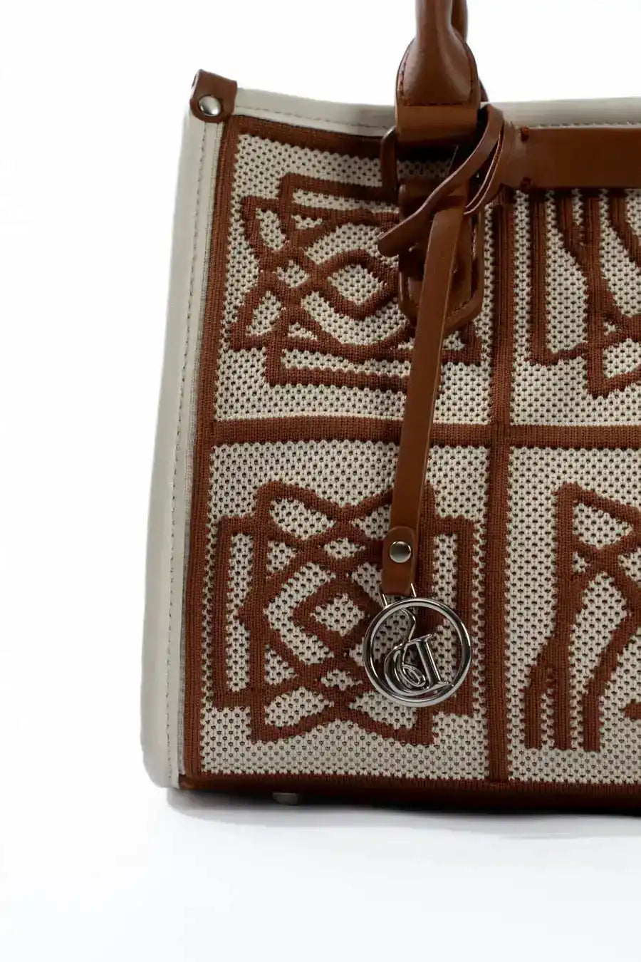 Embroidered Elegant Crochet Handbag