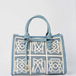 Embroidered Elegant Crochet Handbag