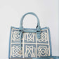Embroidered Elegant Crochet Handbag