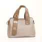 Champagne Textured Top-Handle Bag