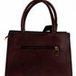 Maroon Structured Handbag
