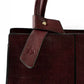 Maroon Structured Handbag