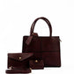 Maroon Structured Handbag