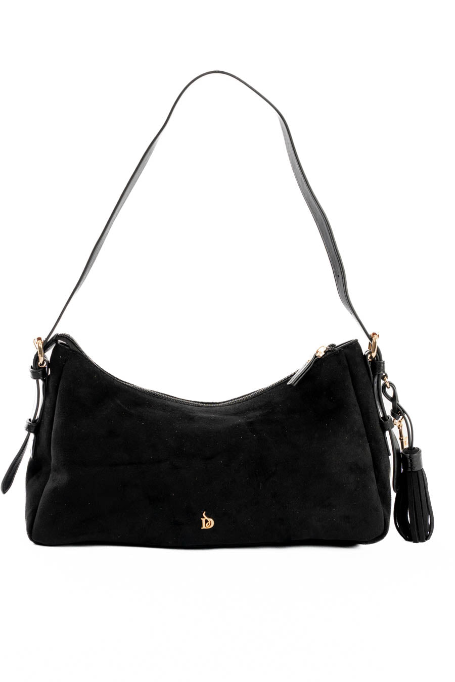 Classic Suede Shoulder-Bag with Detachable Straps