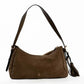 Classic Suede Shoulder-Bag with Detachable Straps