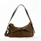 Classic Suede Shoulder-Bag with Detachable Straps