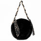 Fur Bag with Chain-Link Shoulder Strap