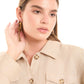 Woven Pattern Drop Earrings