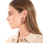 Woven Pattern Drop Earrings
