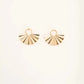 Iron Fan-Shaped Earrings