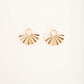Iron Fan-Shaped Earrings