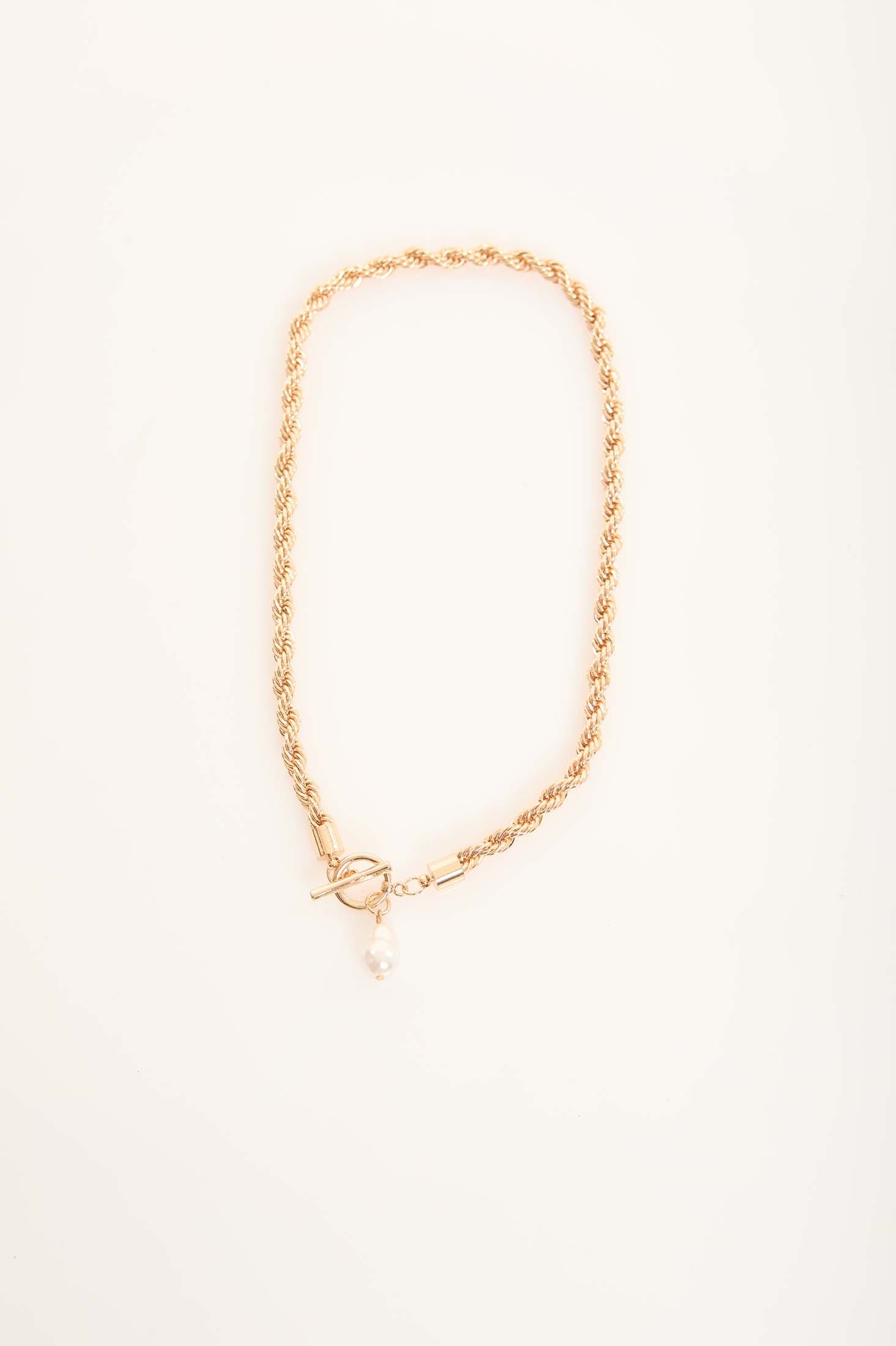 Radiant Pearl-Accent Chain Necklace