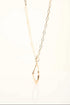 Glossy Metallic Pendant Chain Necklace