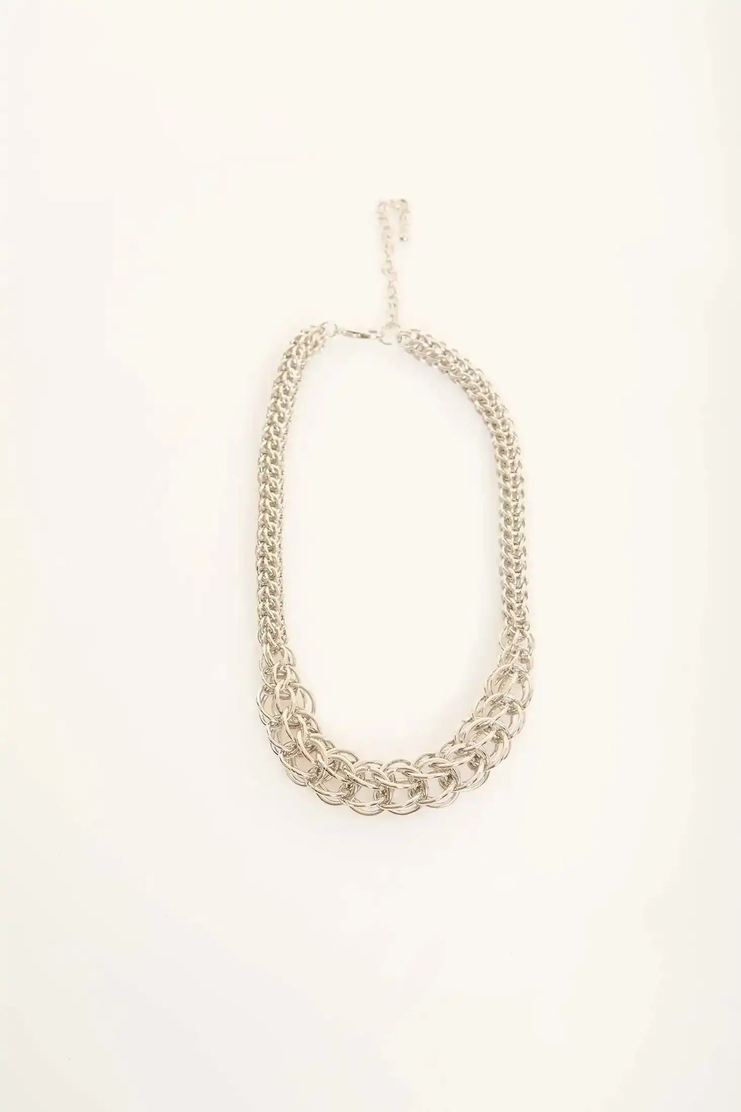 Round-Charm Chunky Chain Necklace